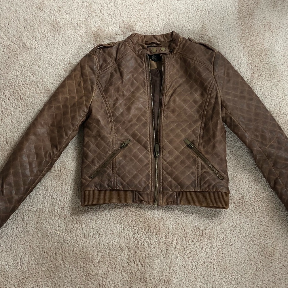 Forever 21 Brown Leather Jacket